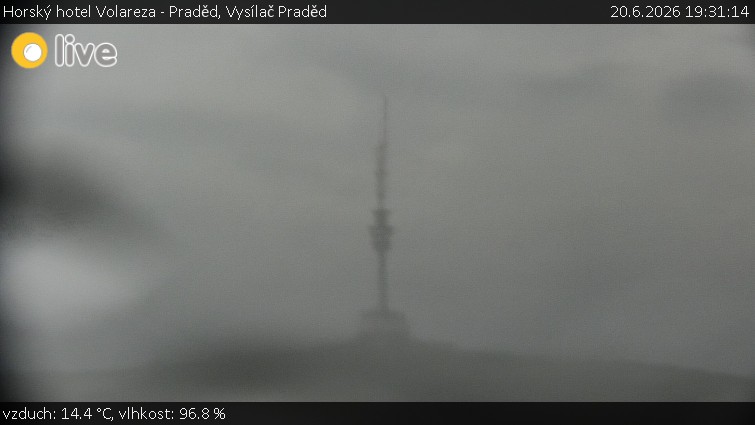 Horský hotel Volareza - Praděd - Vysílač Praděd - 20.6.2026 v 19:31