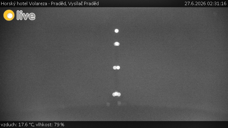 Horský hotel Volareza - Praděd - Vysílač Praděd - 27.6.2026 v 02:31