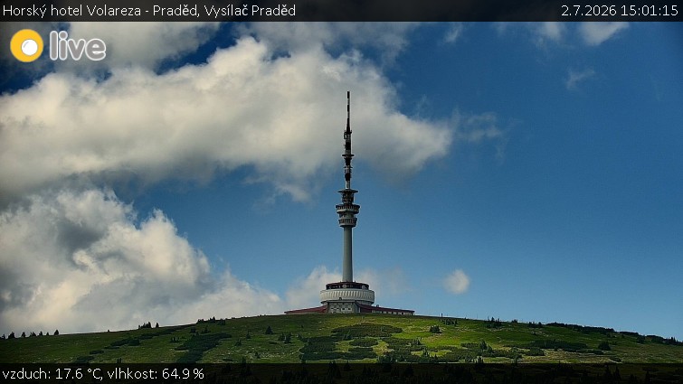 Horský hotel Volareza - Praděd - Vysílač Praděd - 2.7.2026 v 15:01