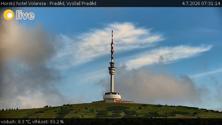 Horský hotel Volareza - Praděd - Vysílač Praděd - 4.7.2026 v 07:31