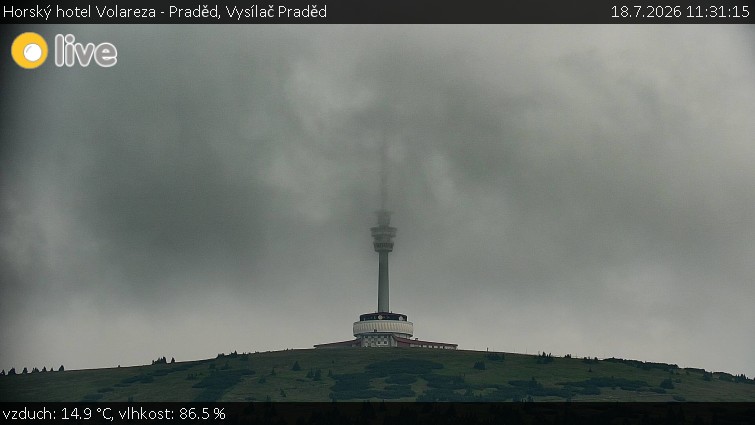 Horský hotel Volareza - Praděd - Vysílač Praděd - 18.7.2026 v 11:31