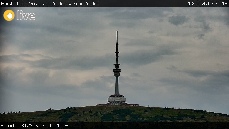 Horský hotel Volareza - Praděd - Vysílač Praděd - 1.8.2026 v 08:31