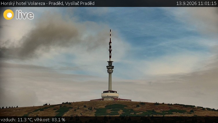 Horský hotel Volareza - Praděd - Vysílač Praděd - 13.9.2026 v 11:01