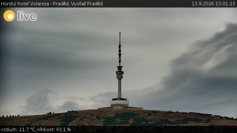 Horský hotel Volareza - Praděd - Vysílač Praděd - 13.9.2026 v 13:01