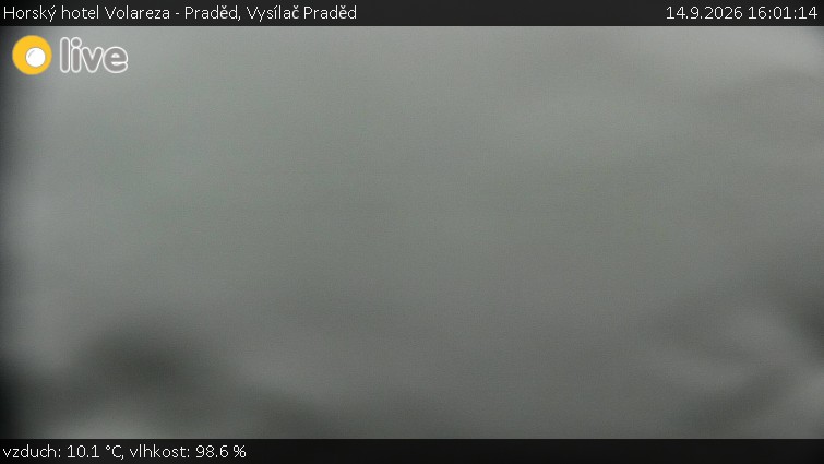Horský hotel Volareza - Praděd - Vysílač Praděd - 14.9.2026 v 16:01