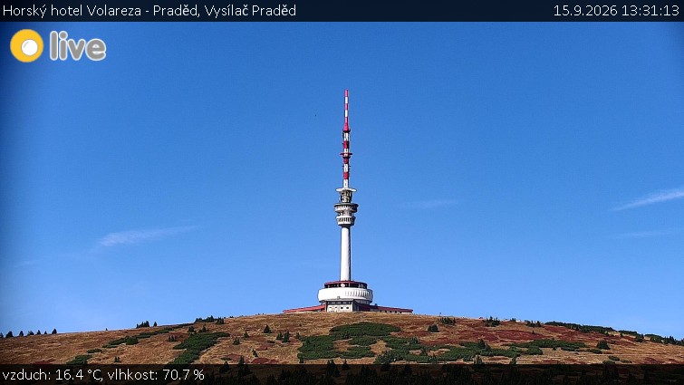 Horský hotel Volareza - Praděd - Vysílač Praděd - 15.9.2026 v 13:31