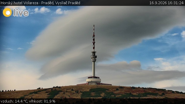 Horský hotel Volareza - Praděd - Vysílač Praděd - 16.9.2026 v 16:31