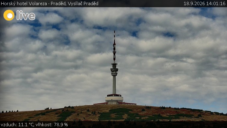 Horský hotel Volareza - Praděd - Vysílač Praděd - 18.9.2026 v 14:01