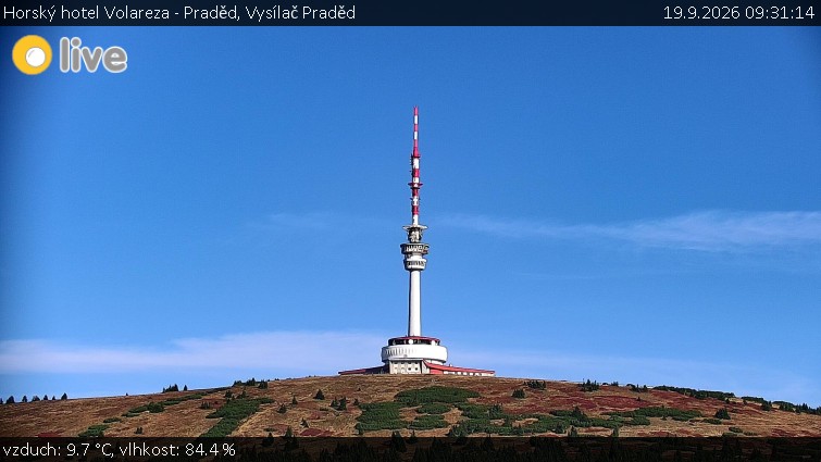 Horský hotel Volareza - Praděd - Vysílač Praděd - 19.9.2026 v 09:31