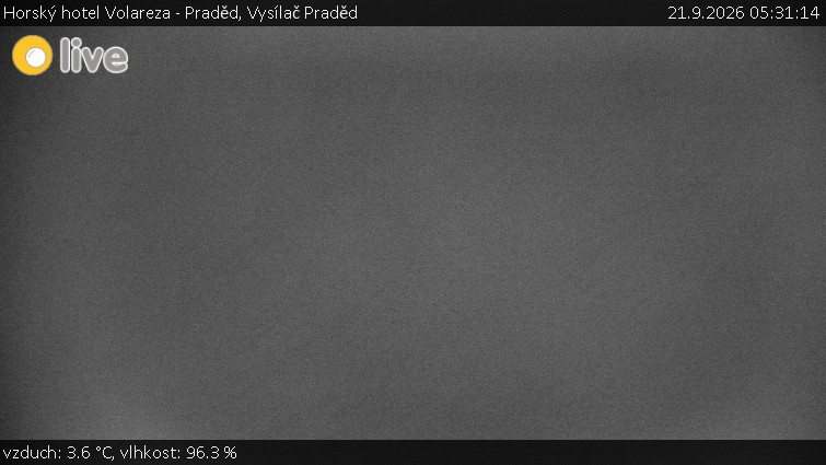 Horský hotel Volareza - Praděd - Vysílač Praděd - 21.9.2026 v 05:31