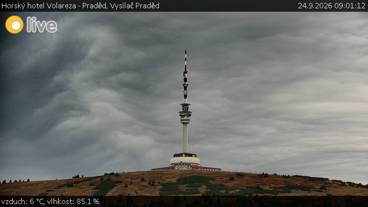 Horský hotel Volareza - Praděd - Vysílač Praděd - 24.9.2026 v 09:01