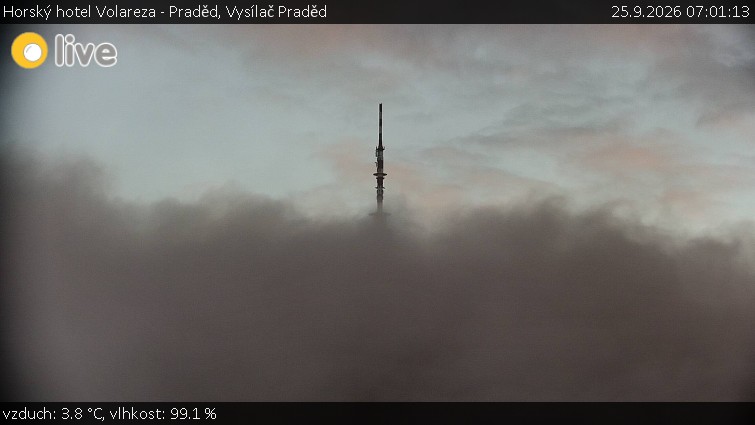 Horský hotel Volareza - Praděd - Vysílač Praděd - 25.9.2026 v 07:01