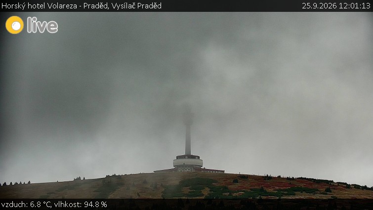 Horský hotel Volareza - Praděd - Vysílač Praděd - 25.9.2026 v 12:01