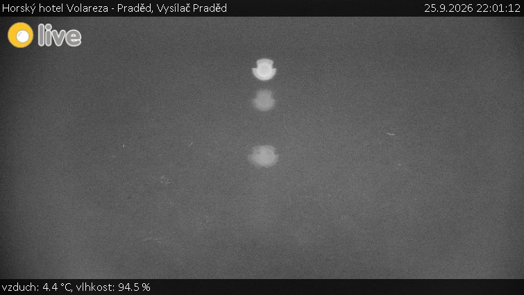 Horský hotel Volareza - Praděd - Vysílač Praděd - 25.9.2026 v 22:01