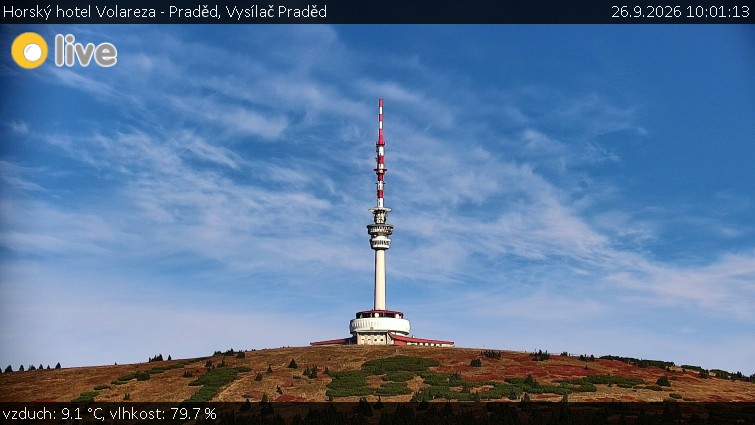 Horský hotel Volareza - Praděd - Vysílač Praděd - 26.9.2026 v 10:01