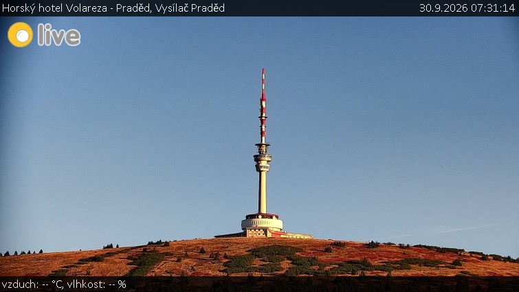 Horský hotel Volareza - Praděd - Vysílač Praděd - 30.9.2026 v 07:31