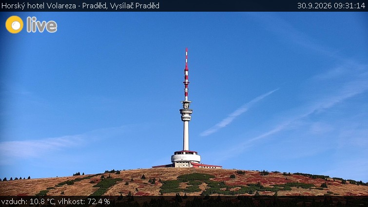 Horský hotel Volareza - Praděd - Vysílač Praděd - 30.9.2026 v 09:31