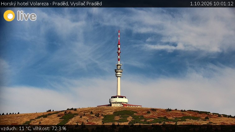 Horský hotel Volareza - Praděd - Vysílač Praděd - 1.10.2026 v 10:01