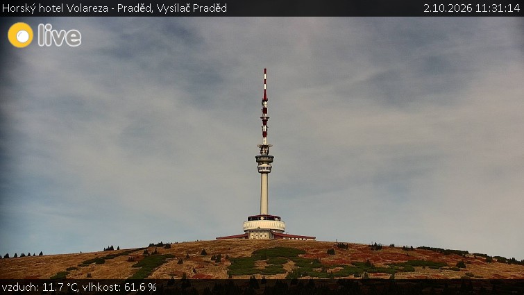 Horský hotel Volareza - Praděd - Vysílač Praděd - 2.10.2026 v 11:31