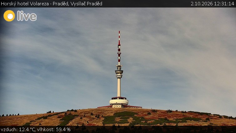 Horský hotel Volareza - Praděd - Vysílač Praděd - 2.10.2026 v 12:31