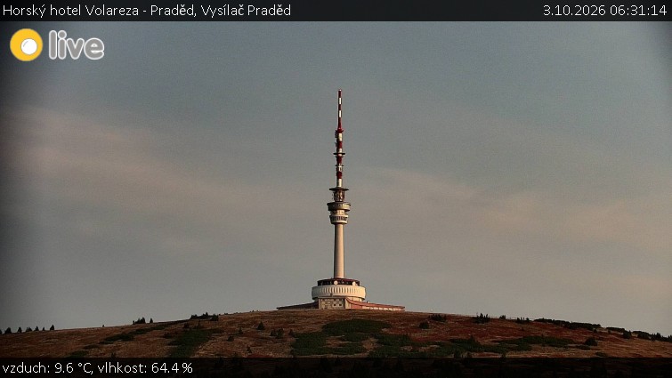 Horský hotel Volareza - Praděd - Vysílač Praděd - 3.10.2026 v 06:31