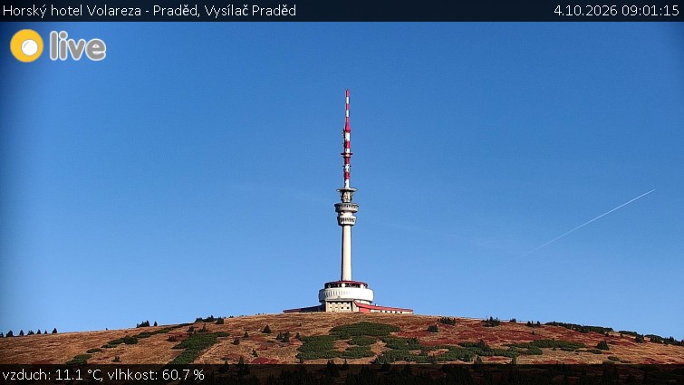 Horský hotel Volareza - Praděd - Vysílač Praděd - 4.10.2026 v 09:01