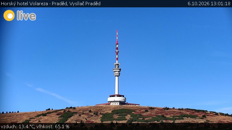 Horský hotel Volareza - Praděd - Vysílač Praděd - 6.10.2026 v 13:01