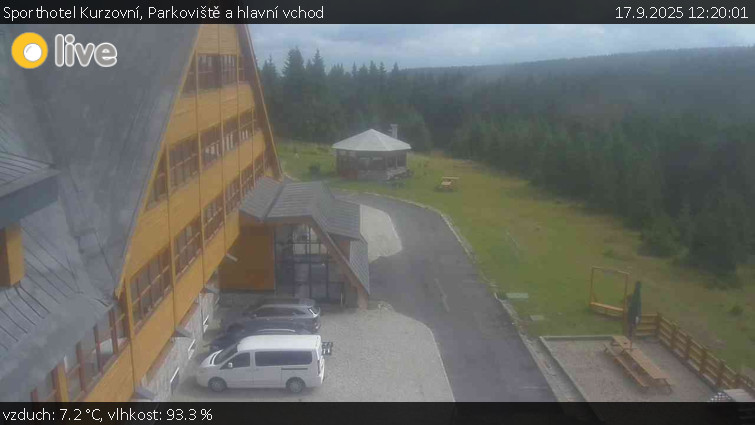 Sporthotel Kurzovní - Parkoviště a hlavní vchod - 17.9.2025 v 12:20
