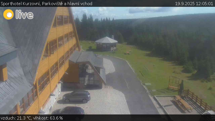 Sporthotel Kurzovní - Parkoviště a hlavní vchod - 19.9.2025 v 12:05