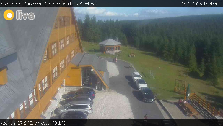 Sporthotel Kurzovní - Parkoviště a hlavní vchod - 19.9.2025 v 15:45