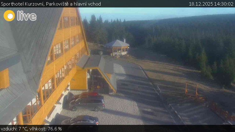 Sporthotel Kurzovní - Parkoviště a hlavní vchod - 18.12.2025 v 14:30