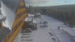 Parkoviště a hlavní vchod