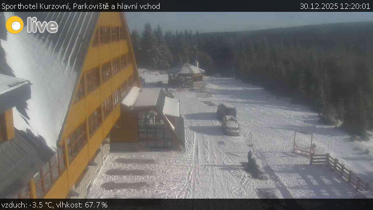 Sporthotel Kurzovní - Parkoviště a hlavní vchod - 30.12.2025 v 12:20