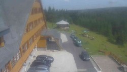 Parking lot and main entrance