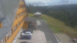 Parking lot and main entrance