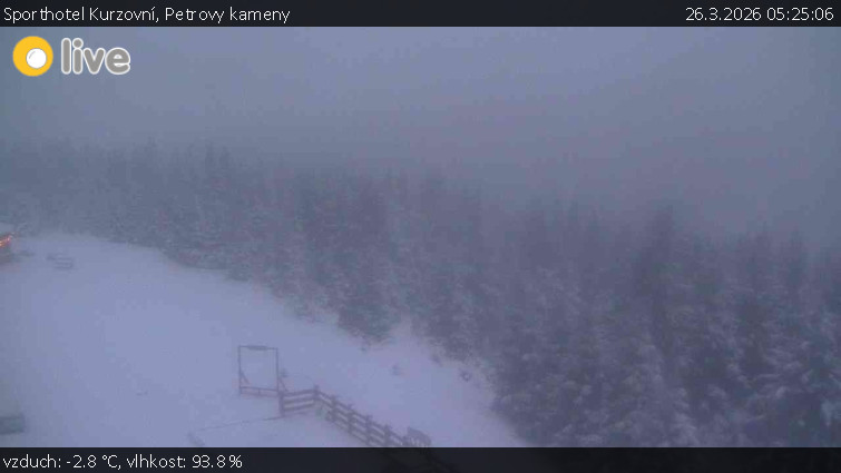 Sporthotel Kurzovní - Petrovy kameny - 26.3.2026 v 05:25