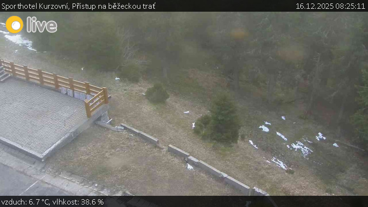 Sporthotel Kurzovní - Přístup na běžeckou trať - 16.12.2025 v 08:25