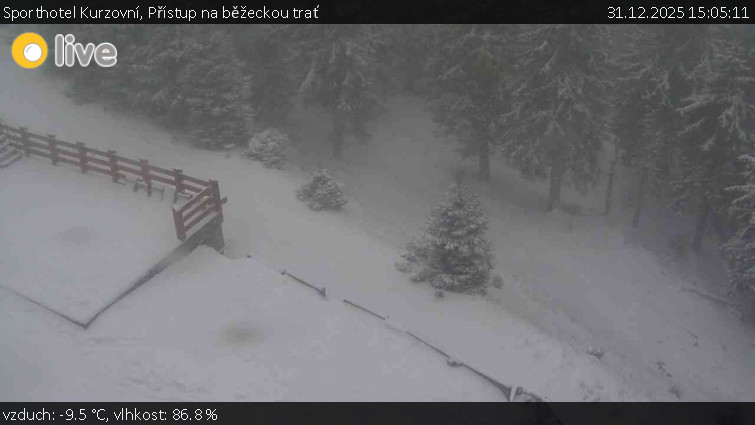 Sporthotel Kurzovní - Přístup na běžeckou trať - 31.12.2025 v 15:05