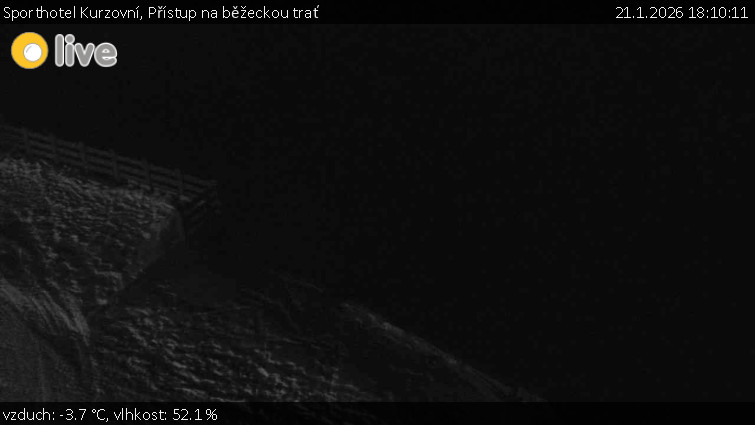 Sporthotel Kurzovní - Přístup na běžeckou trať - 21.1.2026 v 18:10