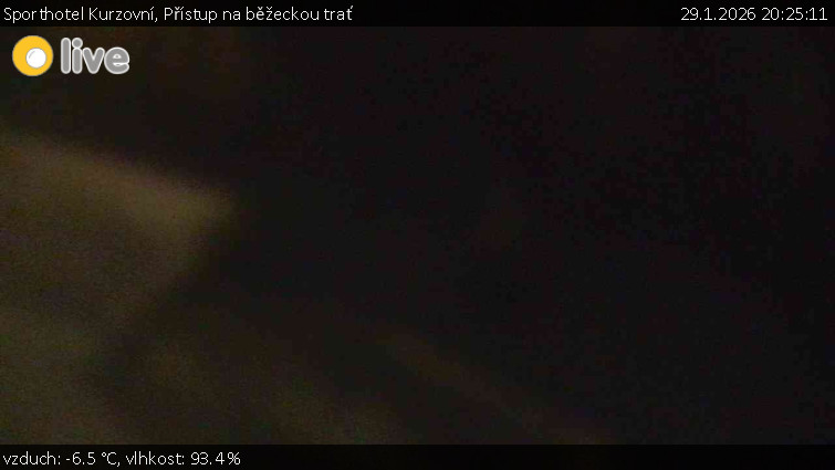 Sporthotel Kurzovní - Přístup na běžeckou trať - 29.1.2026 v 20:25