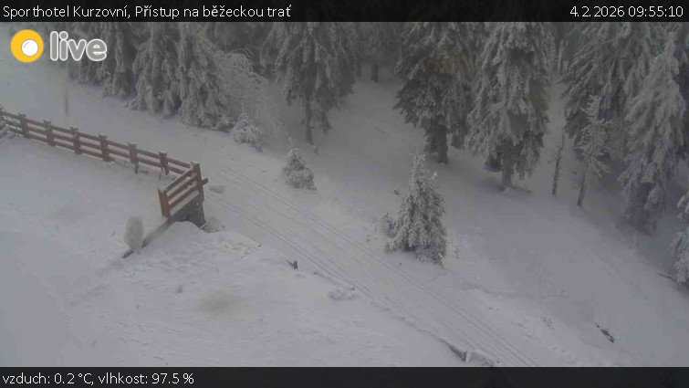 Sporthotel Kurzovní - Přístup na běžeckou trať - 4.2.2026 v 09:55