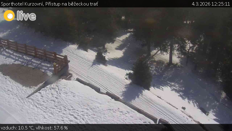 Sporthotel Kurzovní - Přístup na běžeckou trať - 4.3.2026 v 12:25