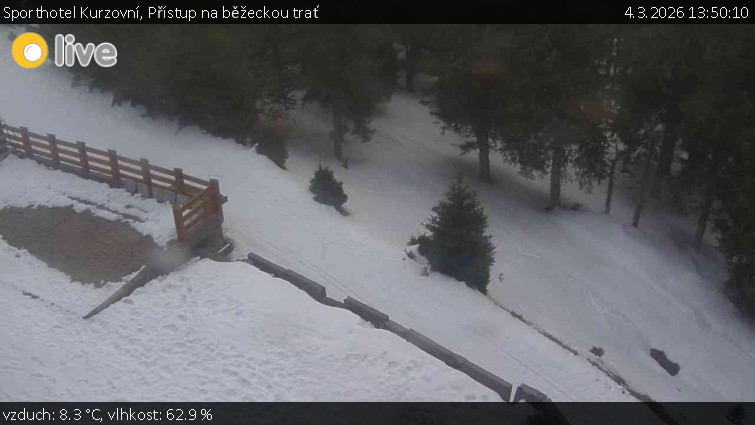 Sporthotel Kurzovní - Přístup na běžeckou trať - 4.3.2026 v 13:50