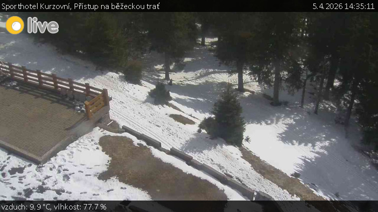 Sporthotel Kurzovní - Přístup na běžeckou trať - 5.4.2026 v 14:35