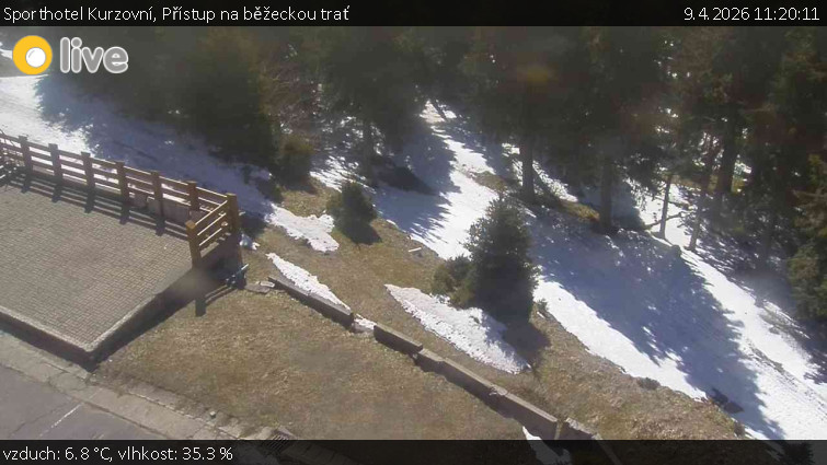 Sporthotel Kurzovní - Přístup na běžeckou trať - 9.4.2026 v 11:20