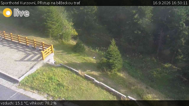 Sporthotel Kurzovní - Přístup na běžeckou trať - 16.9.2026 v 16:50