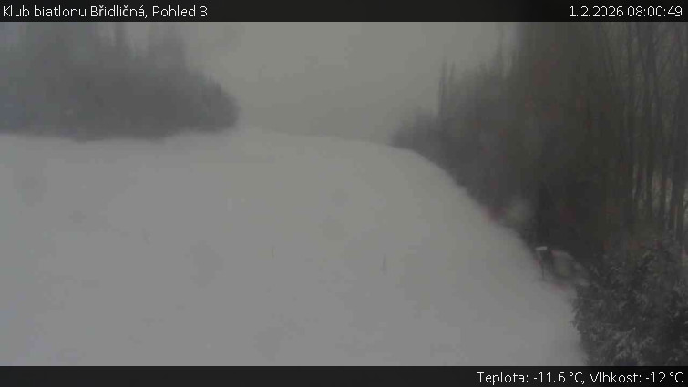 Klub biatlonu Břidličná - Pohled 3 - 1.2.2026 v 08:00