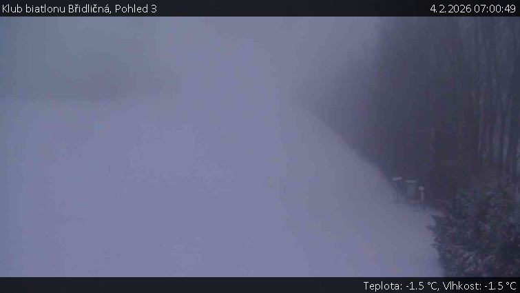 Klub biatlonu Břidličná - Pohled 3 - 4.2.2026 v 07:00