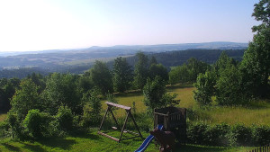Chata Myslivna SKP Olomouc - Pohled do krajiny - 22.6.2025 v 07:30