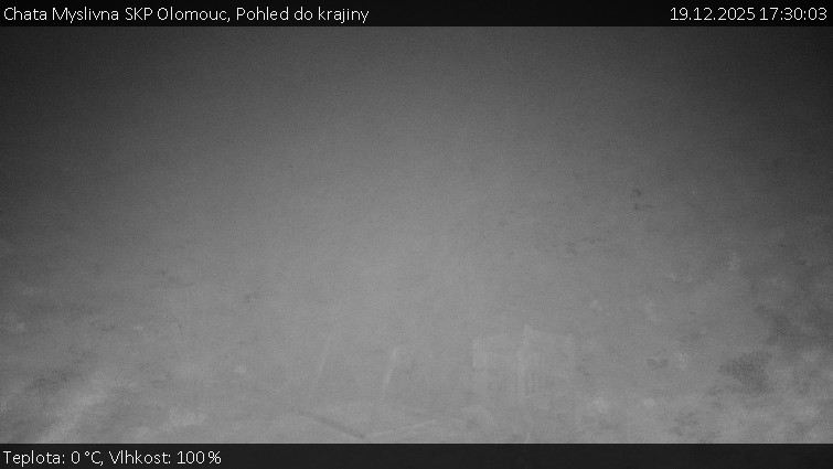 Chata Myslivna SKP Olomouc - Pohled do krajiny - 19.12.2025 v 17:30